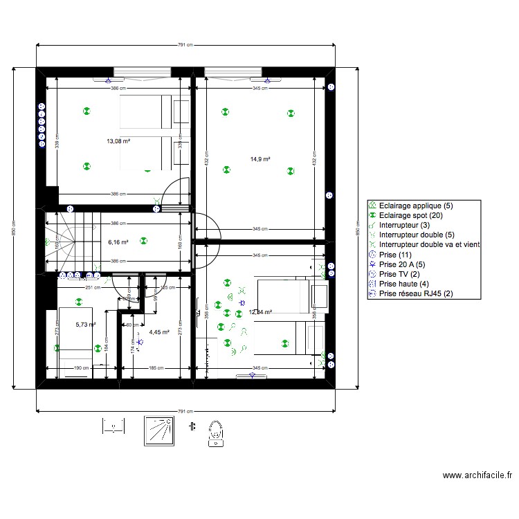 R+1 - V1 - EDOUARD. Plan de 0 pièce et 0 m2