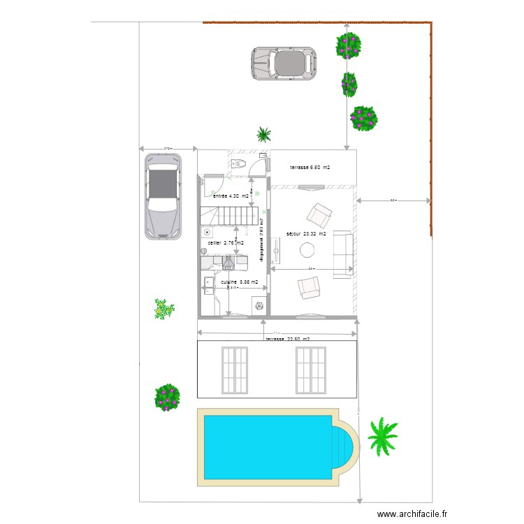 model  danaé. Plan de 0 pièce et 0 m2