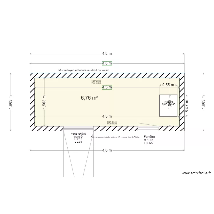 MEDAN Cabanon Poubelle et Arrosage 2. Plan de 