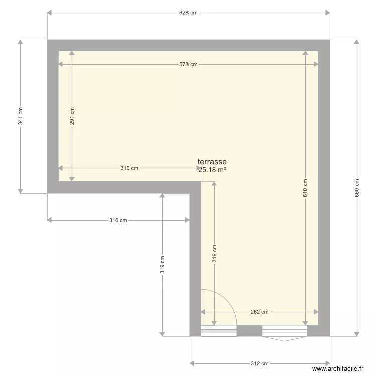 terrasse . Plan de terrasse . Plan de