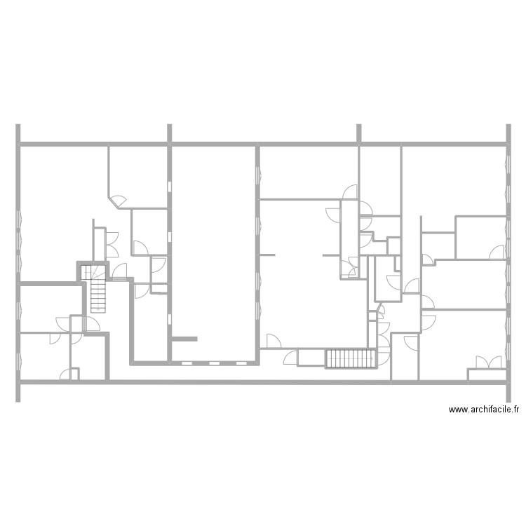 VIDAL. Plan de 27 pièces et 316 m2