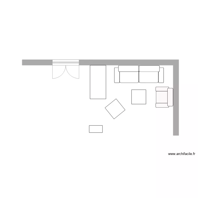 terrasse cuisine. Plan de 