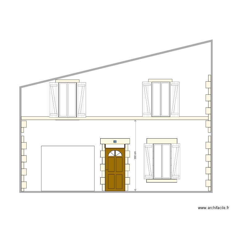 Facade OUEST BATIMENT. Plan de 0 pièce et 0 m2