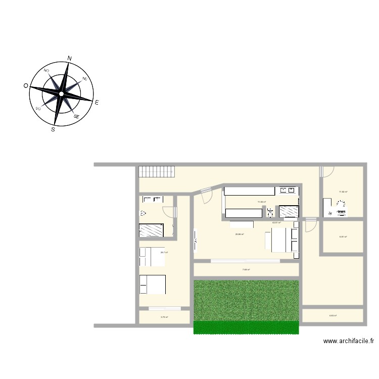 etage 2 casa. Plan de 0 pièce et 0 m2