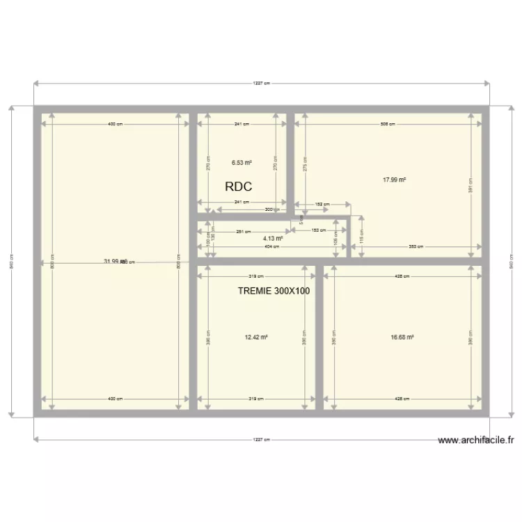 MAISON F3 PLEIN PIEDS. Plan de 