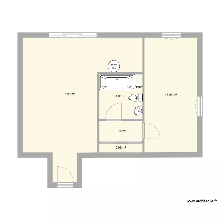 Appart Alix. Plan de 