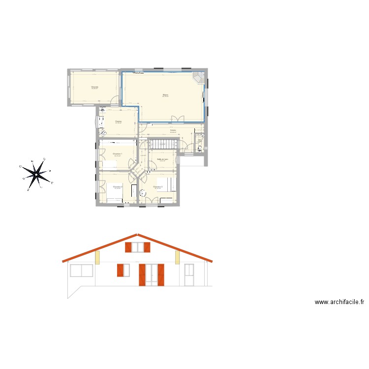 Altzaaménagé2. Plan de 17 pièces et 364 m2