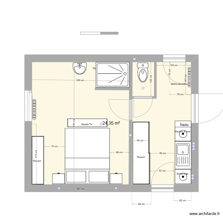 RDC chambre 1. Plan de 0 pièce et 0 m2