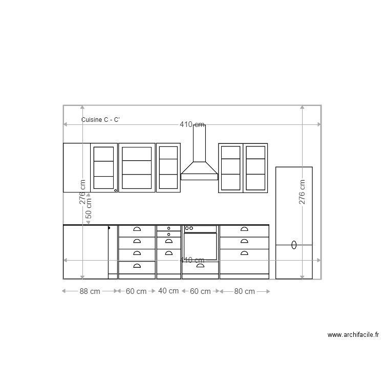 Cuisine  coupe C. Plan de 0 pièce et 0 m2