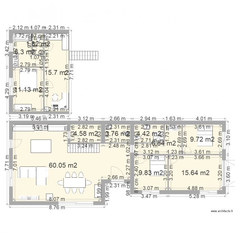 Maison la chaume 3 sans cotation. Plan de 0 pièce et 0 m2