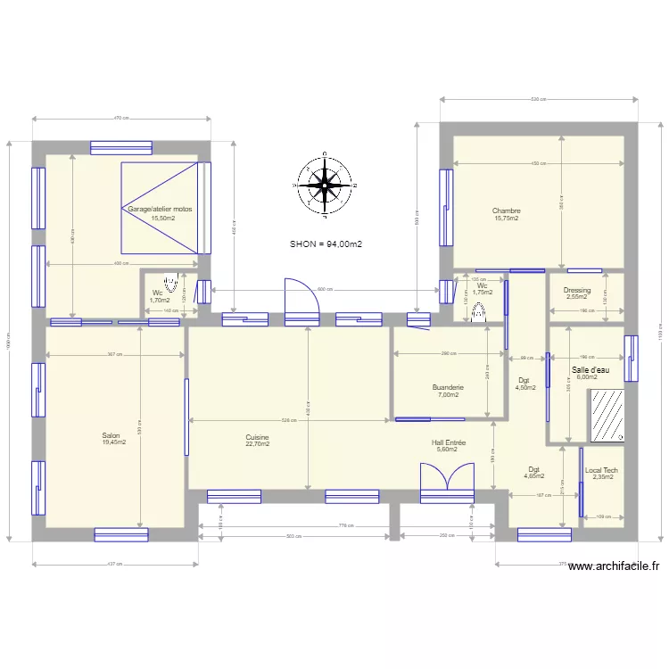  Plan maison H Penestin 112M2 2. Plan de 