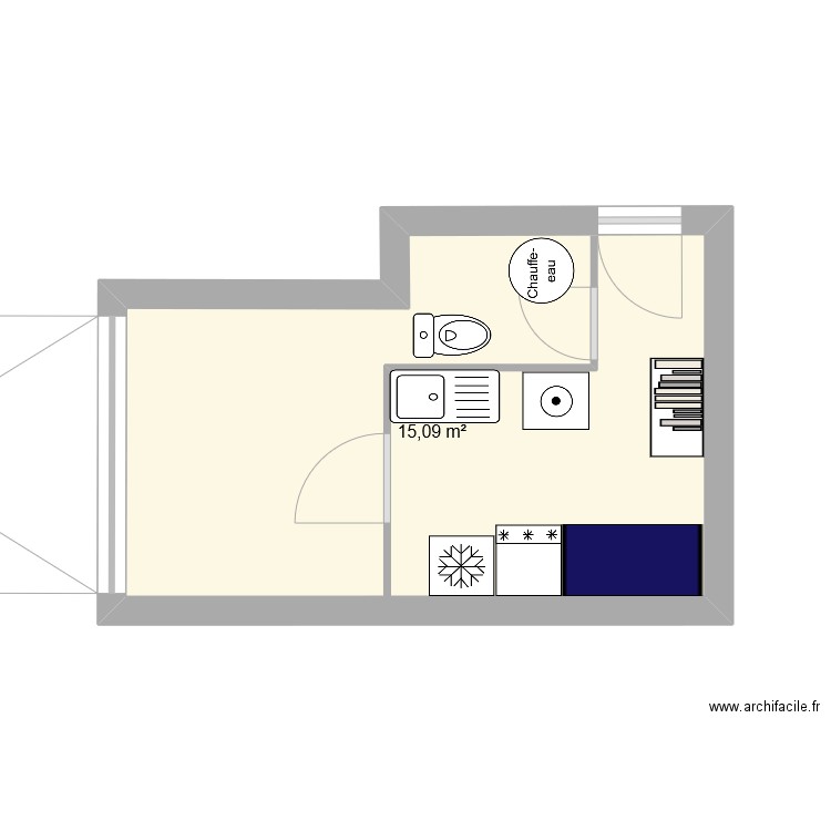 Garage. Plan de 0 pièce et 0 m2