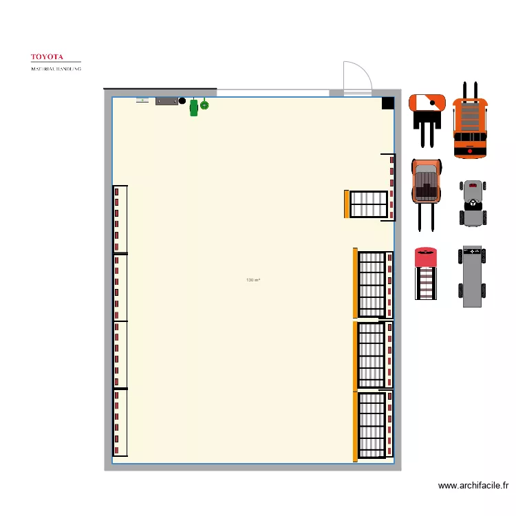 KUEHNE ET NAGEL MEUNG SUR LOIRE. Plan de 