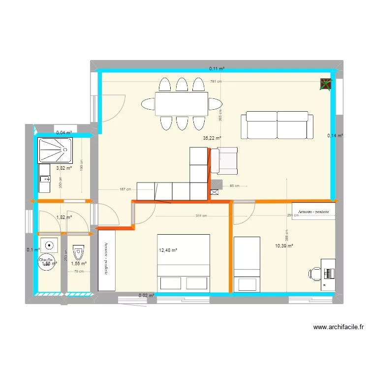 PLAN APPART T3 autre 2. Plan de PLAN APPART T3 autre 2. Plan de