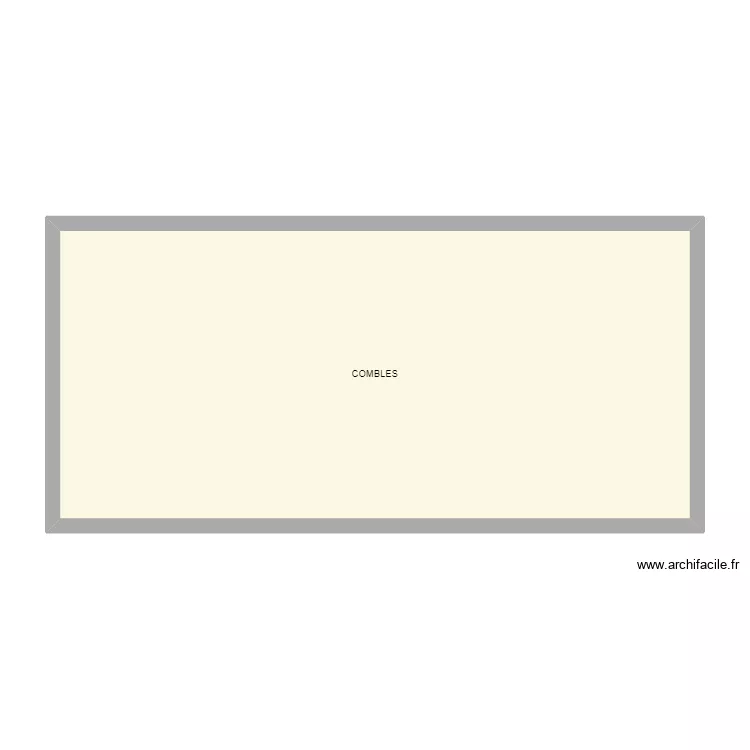 EXERCICE DPE COMBLES. Plan de 0 pièce et 0 m2