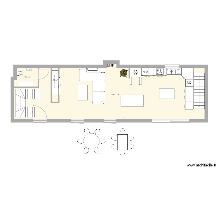 rdc auberge 1. Plan de 0 pièce et 0 m2