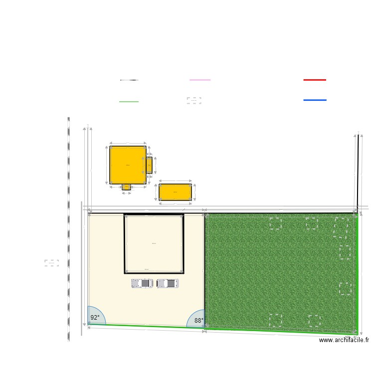 plan de masse 1. Plan de 0 pièce et 0 m2