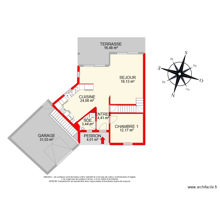 BI 11959 SOUS SOL. Plan de 25 pièces et 270 m2