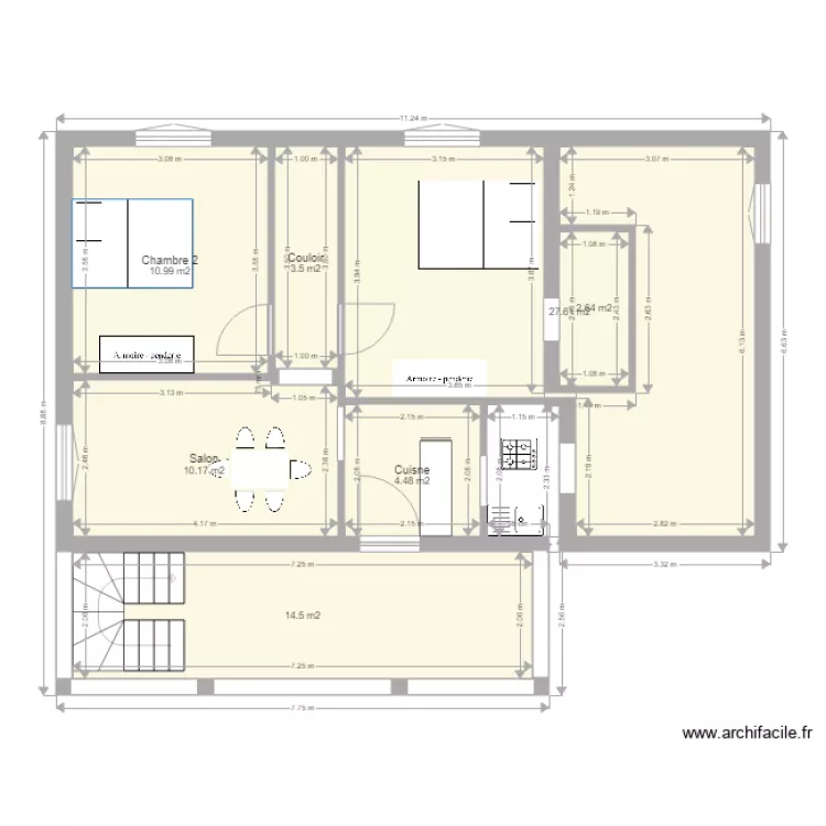 Rez de chauss&eacute;e. Plan de 