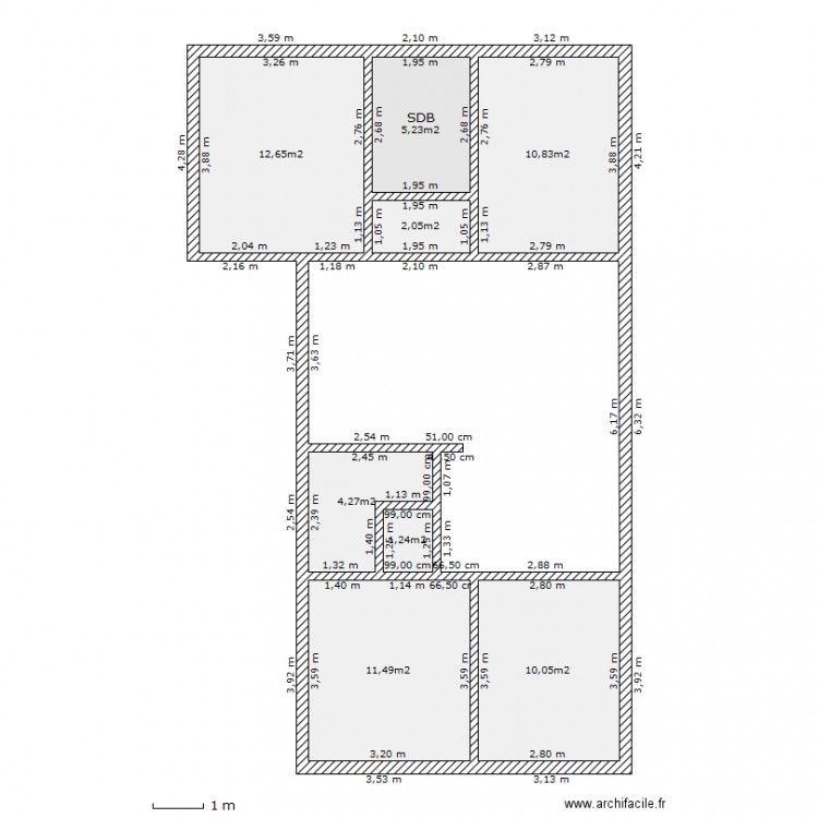 Actuel. Plan de 0 pièce et 0 m2