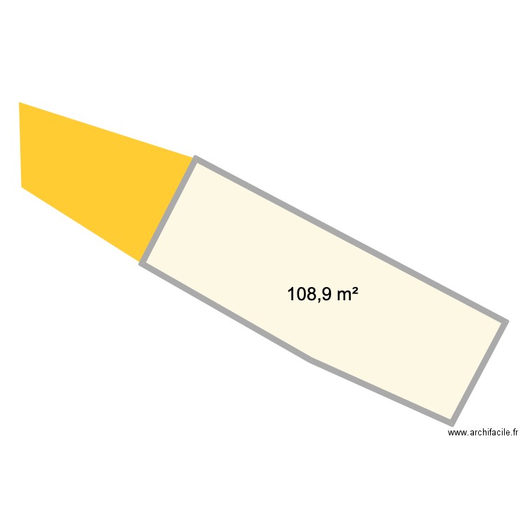 La Baronnière. Plan de 1 pièce et 109 m2