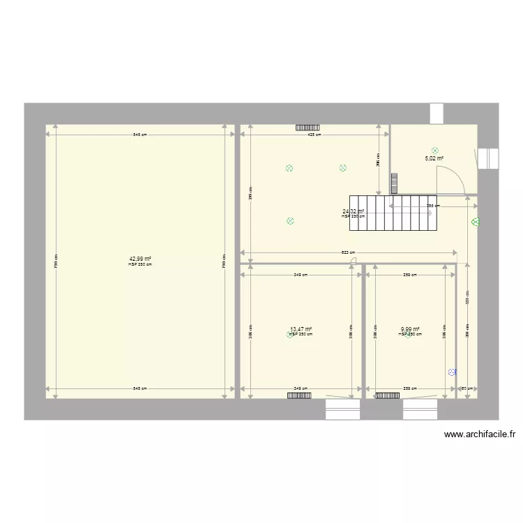 douilloux &eacute;tage. Plan de 