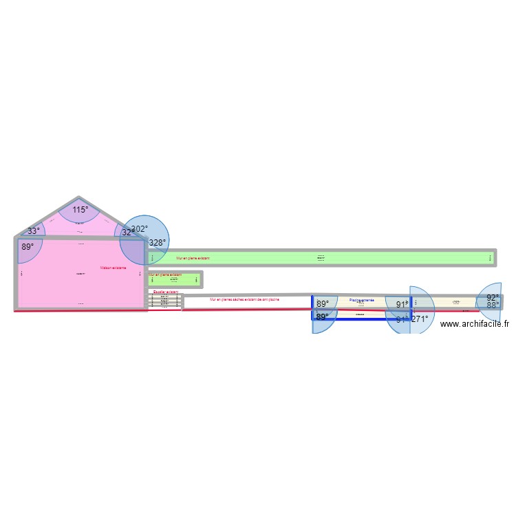 plan de coupe piscine les Vans. Plan de 0 pièce et 0 m2