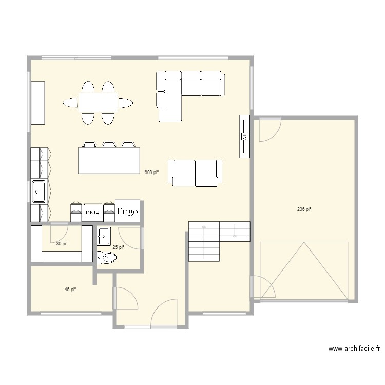 Plan 21878 modifié rdc 3. Plan de 0 pièce et 0 m2