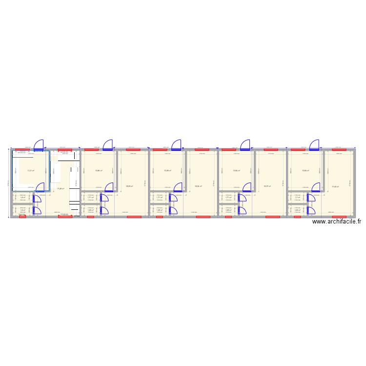 6х30. Plan de 0 pièce et 0 m2