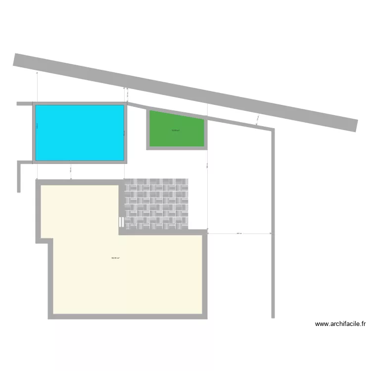 20210214 Terasse Grandzee sans herbe. Plan de 