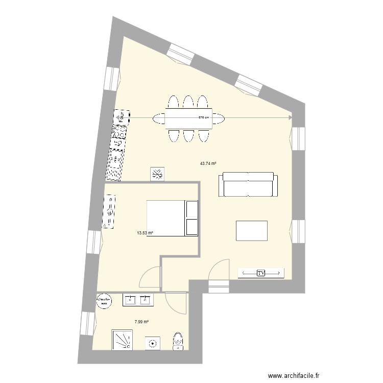 futur appartement 4 lux comble. Plan de 0 pièce et 0 m2