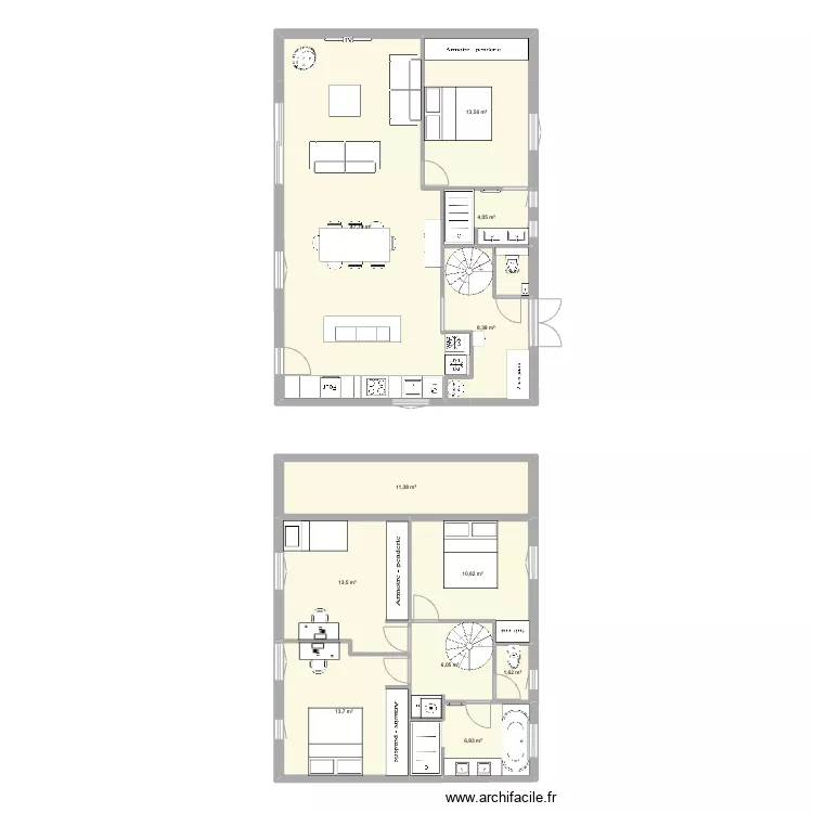 maison lafayette agrandissement V1. Plan de maison lafayette agrandissement V1. Plan de