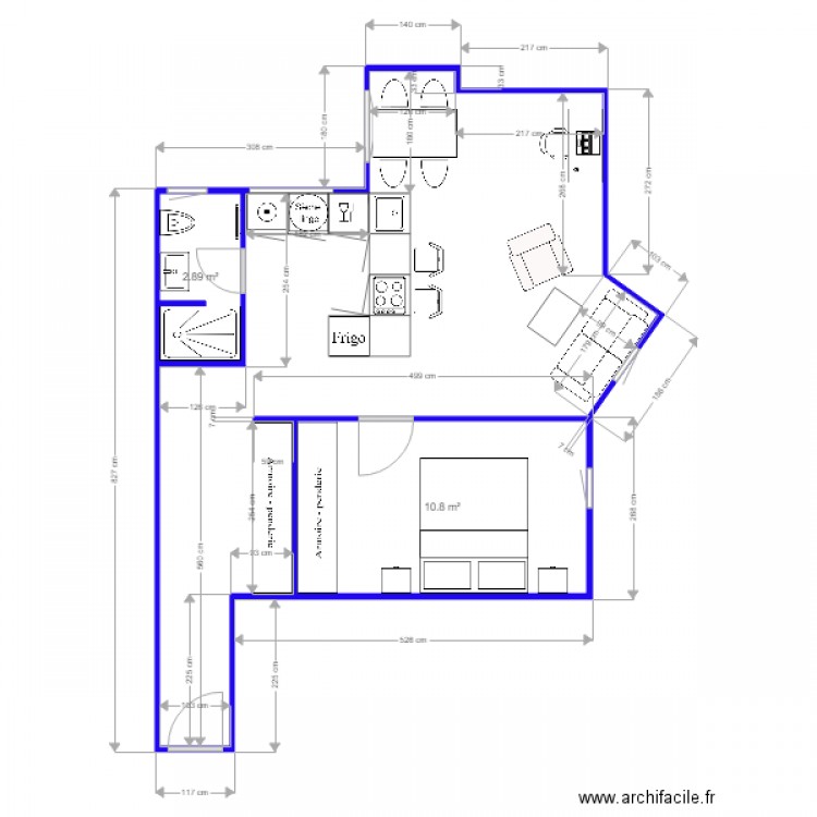 Studio Moncey 2. Plan de 0 pièce et 0 m2