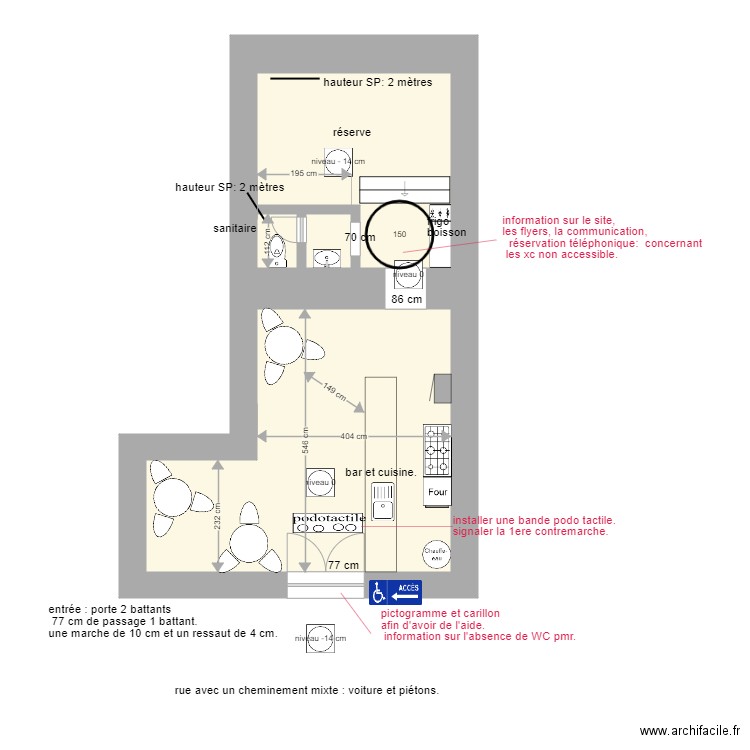 folle saison  travaux . Plan de 0 pièce et 0 m2