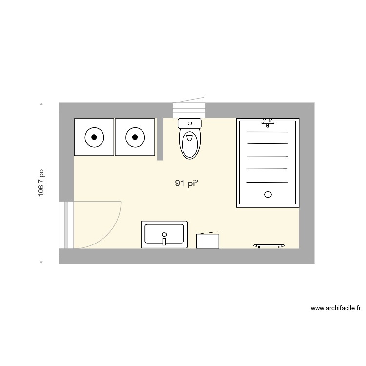 Salle de bain 2. Plan de 0 pièce et 0 m2