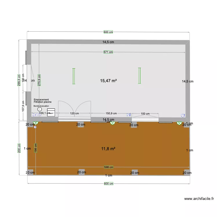 Abris Quevauvillier. Plan de Abris Quevauvillier. Plan de