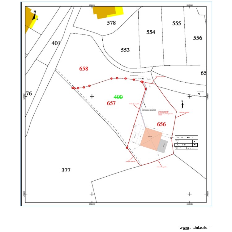 plan de masse  fred 2023. Plan de 0 pièce et 0 m2