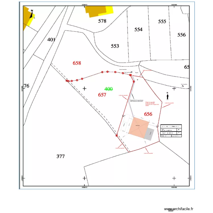 plan de masse  fred 2023. Plan de 