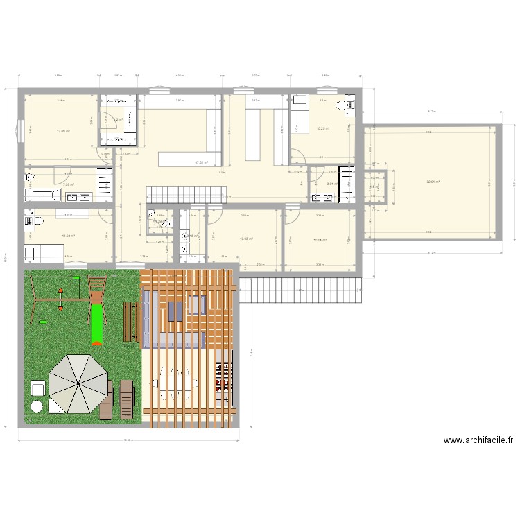 MAISON. Plan de 0 pièce et 0 m2