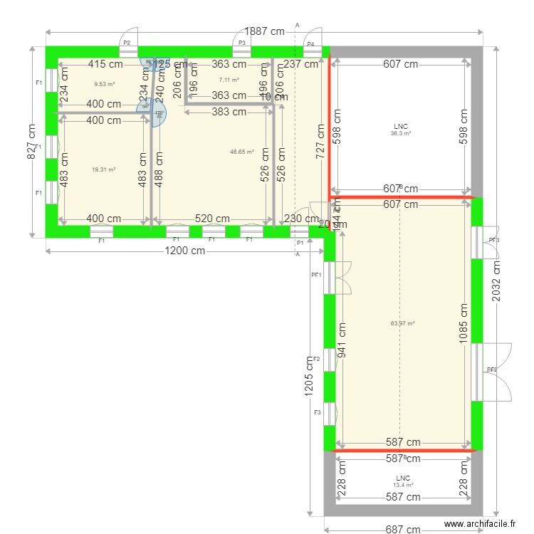 HARTEMANN. Plan de 0 pièce et 0 m2