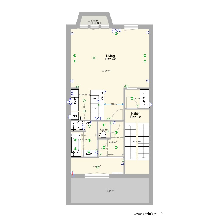 Marie José Rez2 Version studio . Plan de 0 pièce et 0 m2