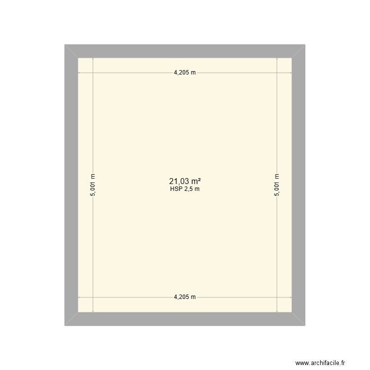 etienne woestelandt plafond. Plan de 1 pièce et 21 m2