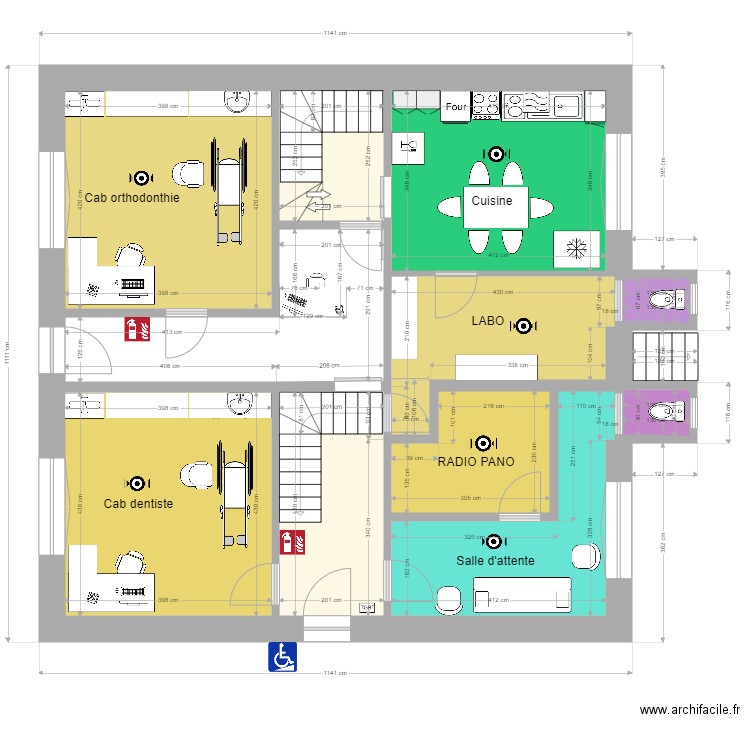 cab dentiste. Plan de 0 pièce et 0 m2