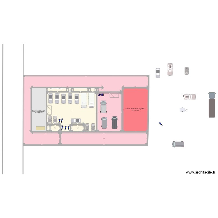 Atelier APC projet parking. Plan de 0 pièce et 0 m2
