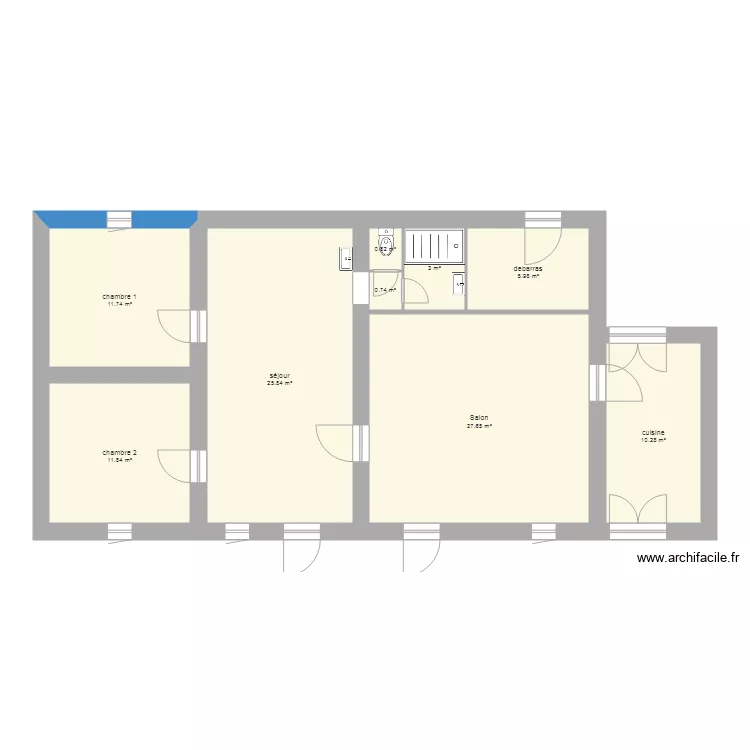 Les chaintres. Plan de 