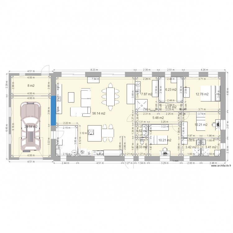 Maison Hobre Garage Nord. Plan de 0 pièce et 0 m2