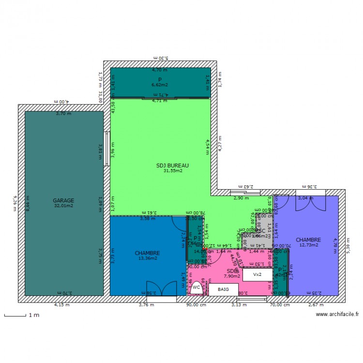 ETAGE. Plan de 0 pièce et 0 m2