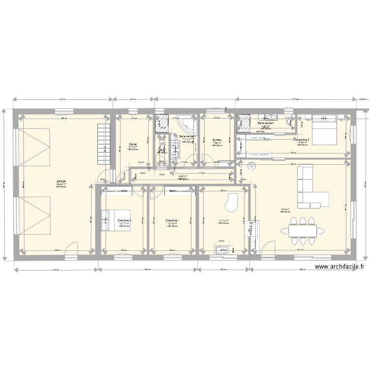 maison 1. Plan de 0 pièce et 0 m2