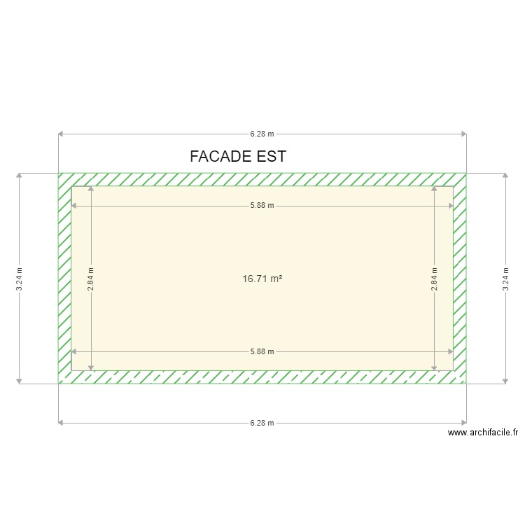 GARAGE CHARNY  FACADE EST . Plan de 0 pièce et 0 m2