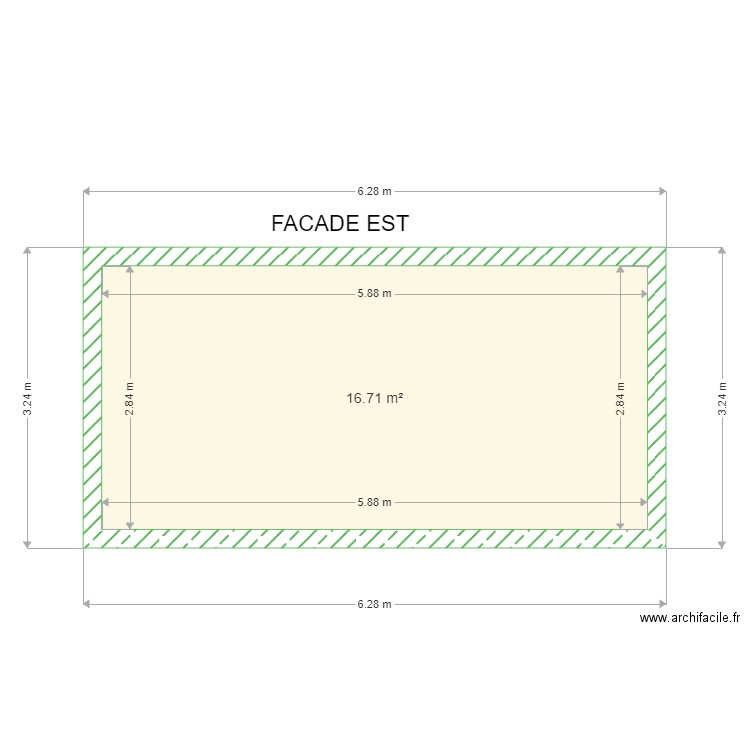 GARAGE CHARNY  FACADE EST . Plan de 0 pièce et 0 m2